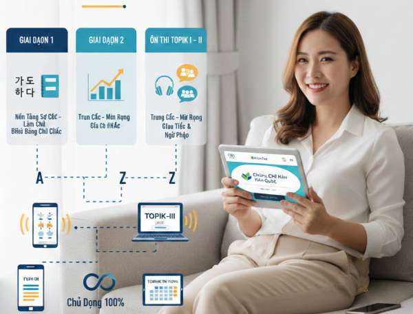 lộ trình học tiếng hàn online từ a-z cho người bận rộn